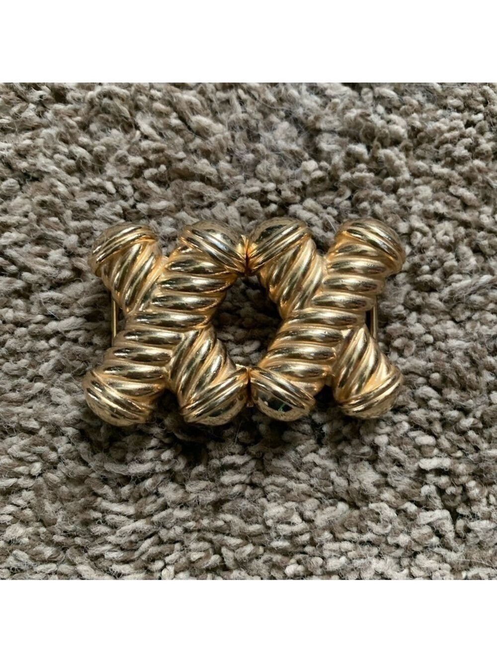 Vintage Accessocraft NYC Double X Belt Buckle
